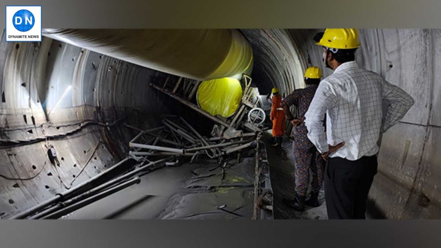 Collapsed portion of the SLBC tunnel