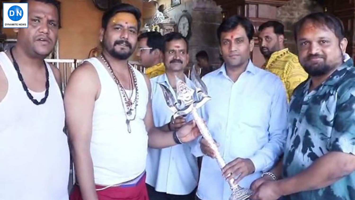 Silver trident offered to Lord Mahakal by devotee