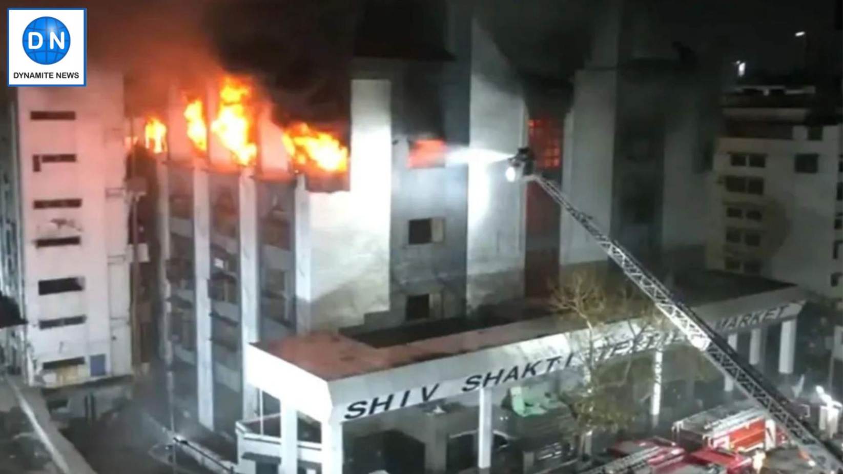 Fire breaks out at Shiv Shakti Textile market