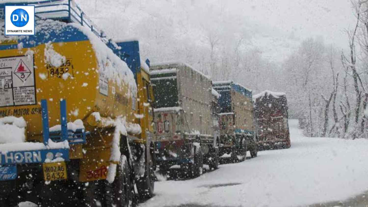 Stranded vehicles on the highway