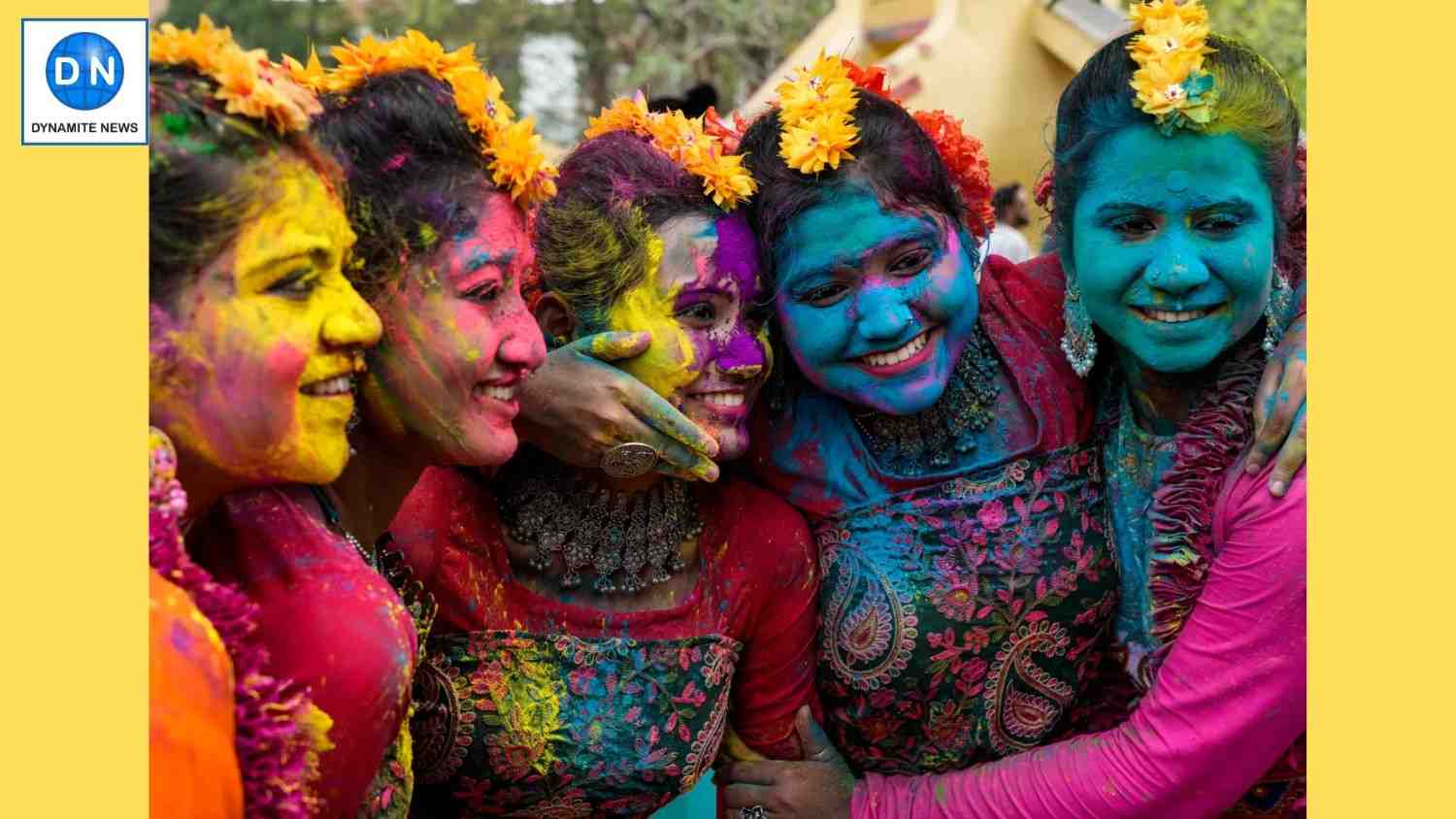 Vibrant colours of Holi