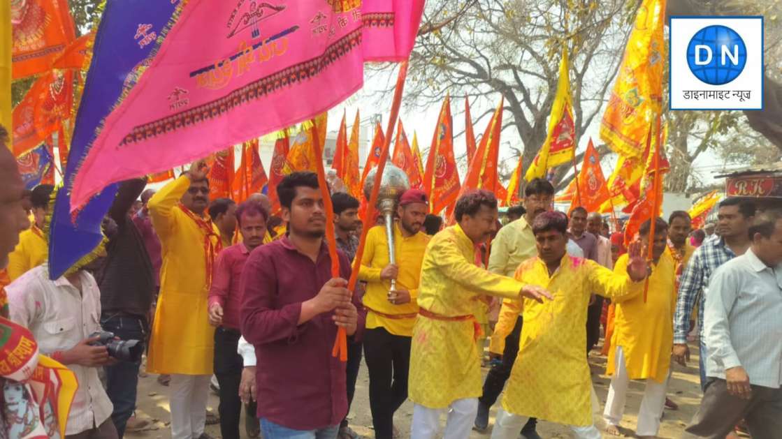 बृजमनगंज में खाटू श्याम की भव्य शोभायात्रा