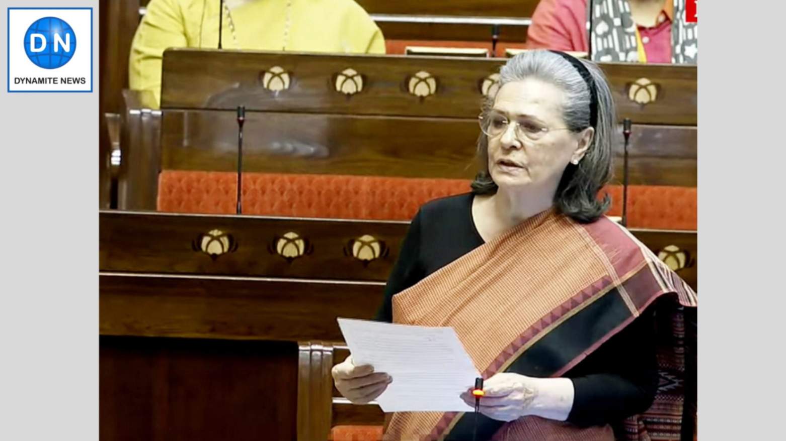 Sonia Gandhi in Rajya Sabha